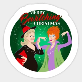 Merry Bewitching Christmas Sticker